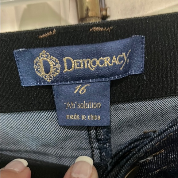 Democracy Indigo Denim Jeans skinny “Ab” solution size 16 - Picture 2 of 5